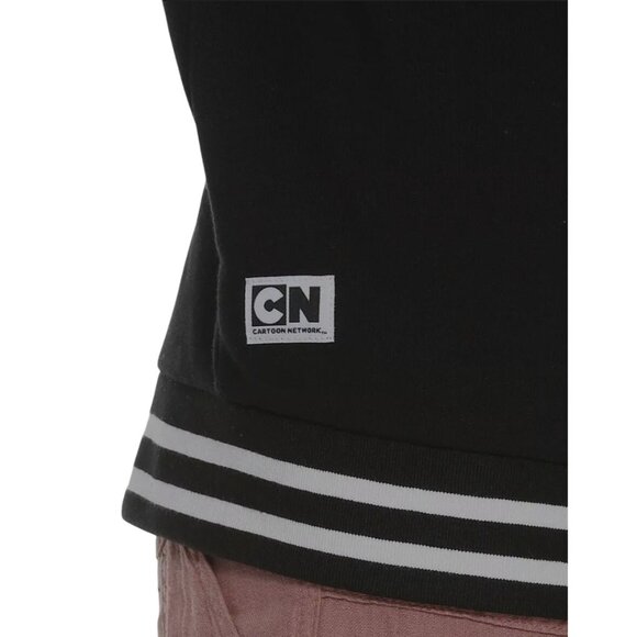 The Powerpuff Girls womens rainbow sweatshirt crewneck Long Sleeve Black Sz LG - Picture 9 of 15